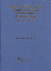 Basic Statistics And Pharmaceutical Statistical Applications