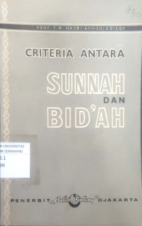 Criteria Antara Sunnah dan Bid'ah