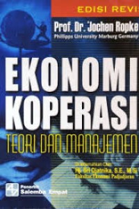 Ekonomi Koperasi Teori Dan Manajemen