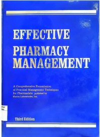 Effective Pharmacy Management