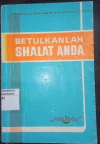 Betunkanlah Shalat Anda