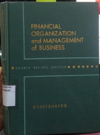 Financial Organization And Management Of Business