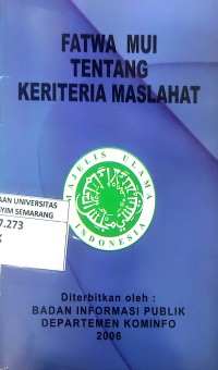 Fatwa MUI Tentang Kriteria Maslahat