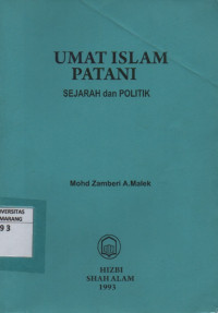 Umat Islam Patani Sejarah dan Politik