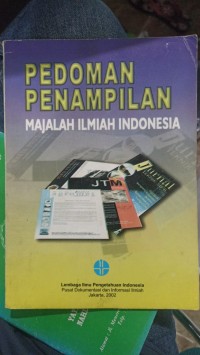 Pedoman Penampilan Majalah Ilmiah Indonesia