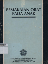 Pemakaian Obat Pada Anak