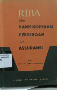 Riba dalam Bank - Koperasi Perseroan Assuransi