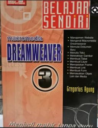 Belajar Sendiri Macromedia Dreamweaver