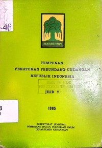 Image of Himpunan Peraturan Perundang-Undangan Republik Indonesia
