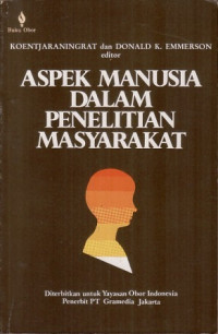 Image of Aspek Manusia Dalam Penelitian Masyarakat