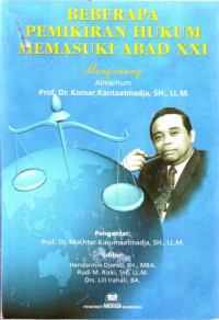 Image of Beberapa Pemikiran Hukum Memasuki Abad XXI