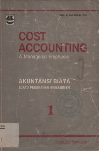 Image of Cost Accounting  A Managerial Emphasis