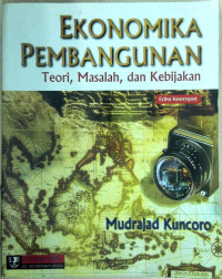 Image of Ekonomika Pembangunan: Teori, Masalah, dan Kebijakan