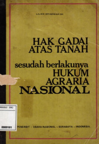 Image of Hak Gadai Atas Tanah