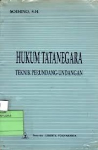 Image of Hukum Tatanegara Teknik Perundang-Undangan