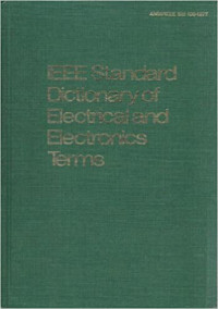 Image of IEEE Standard Dictionary Of Electrical And Electronics Terms