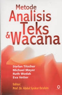Image of Metode Analisis Teks Dan Wacana