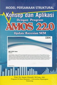 Image of Model Persamaan Struktural Konsep Dan Aplikasi Dengan Program Amos 22.0