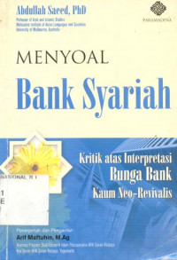 Image of Menyoal Bank Syariah