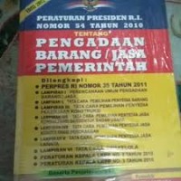 Image of Peraturan Presiden RI Nomor 54 Tahun 2010 Tentang Pengadaan Barang/Jasa Pemerintah