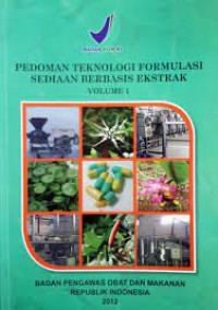 Image of Pedoman Teknologi Formulasi Sediaan Berbasis Ekstrak