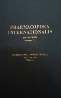 Image of Pharmacopoea Internationalis Volume II
