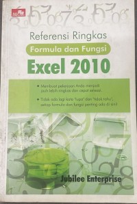 Image of Referensi Ringkas Formula dan Fungsi Excel 2010
