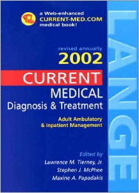 Image of Revised Annually 2002 Current Medical Diagnosis & Treatment