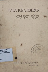 Image of Tata Kearsipan Statis