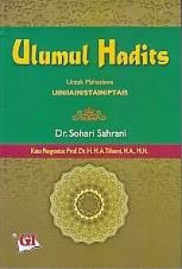 Image of Ulumul Hadits Untuk Mahasiswa UIN/IAIN/STAIN/PTAIS
