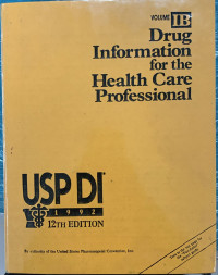 Image of Drug Information for the Health care professional ED. 12