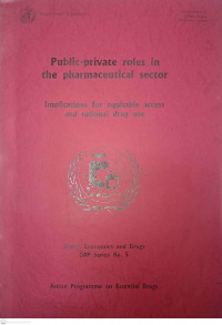 Image of Public - private roles in The Pharmaceutical Sector