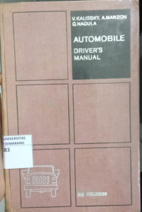Image of Automobile : Driver's Manual