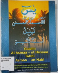 Image of Yaasiin Al Asmaa-ul Husnaa Tahlil Asma-un Nabi