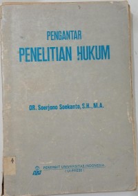Image of Pengantar Penelitian Hukum