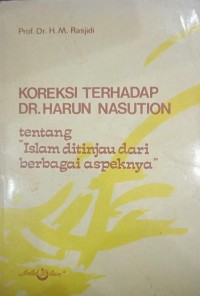 Image of Koreksi Terhadap DR. Harun Nasution