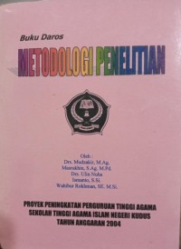 Image of Daros Metodologi Penelitian