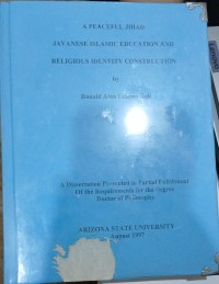 Image of A Peaceful Jihad Javanese Islamic Education And Religious Identity Contruction
