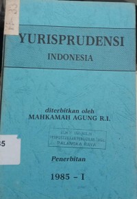 Image of Yurisprudensi Indonesia