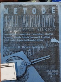 Image of Metode Penelitian Kualitatif Perspektif Mikro