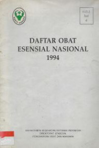 Image of Daftar Obat Esensial Nasional 1994