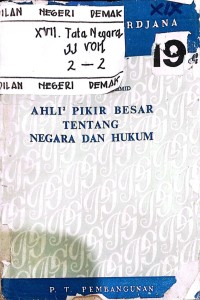 Image of Ahli-Ahli Pikir Besar Tentang Negara Dan Hukum