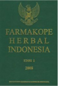 Image of Farmakope Herbal Indonesia Edisi 1 2008