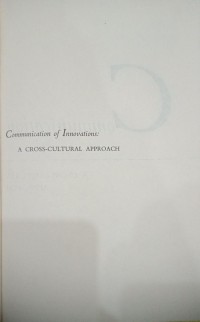 Image of Communication of Inovation : A Cross- Cultural Approach