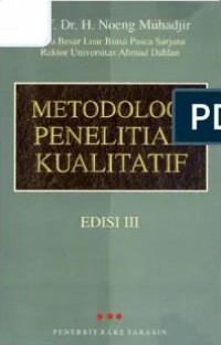 Image of Metodologi Penelitian Kualitatif