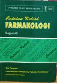 Image of Catatan Kuliah Farmakologi Bagian I