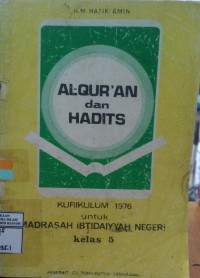 Image of AL-QUR'AN dan HADITS