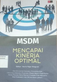 Image of MSDM : Mencari Kinerja Optimal