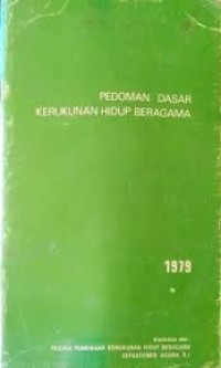 Image of Pedoman Dasar Kerukunan Hidup Beragama