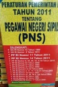 Image of Peraturan Pemerintah Ri Tahun 2011 Tentang PNS